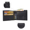 Nestron Men's Genuine Leather Wallet with RFID Protection Black