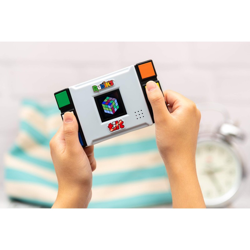 IDEAL | Rubik's Tilt Electronic Game: Twist, Turn, Learn |