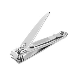 TITANIA Nail clippers with file, high-quality nail clippers for fingernails and toenails, ideal for thick nails, nail clipper made of carbon steel, for men and women, nail clippers, chrome-plated