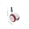 Gatuida 4pcs Noiseless Walker Caster Wheels Durable Plastic Replacement Casters