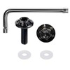 HiLiBoom M6 License Plate Bolts Anti-Theft Screws Titanium Alloy Snowflake