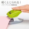 プラス ホチキス 針なしホッチキス ペーパークリンチ 卓上型 12枚綴じ グリーン 31-211