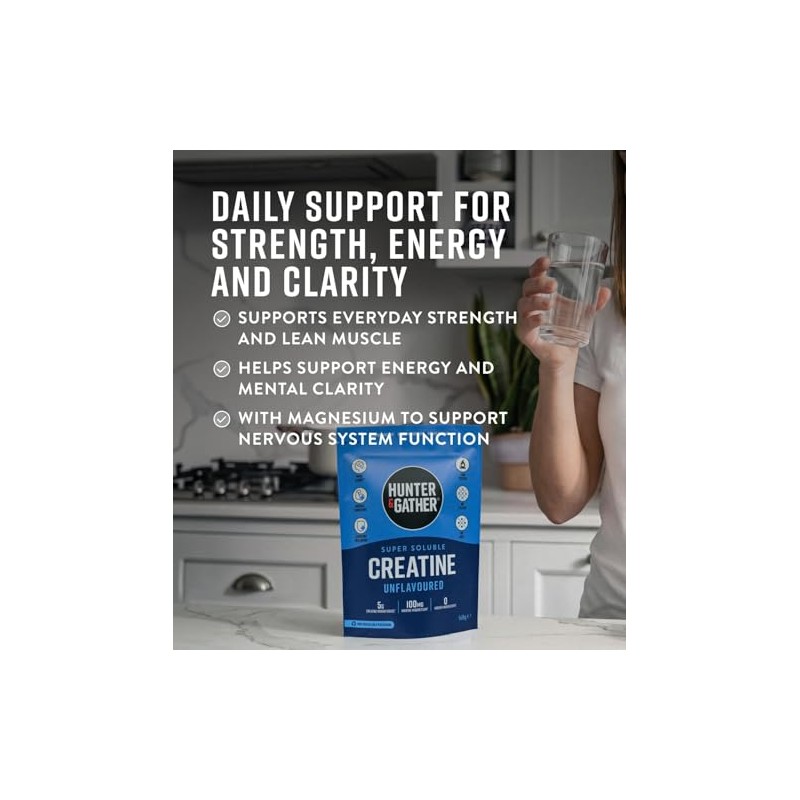 Hunter & Gather Daily Creatine Powder with Magnesium – 5g