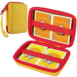 Aenllosi Hard Travel Protective Casling Case for Uno Card Games,Hard Case Capacity Max for 300 Cards - Not Including Cards(Yellow，Case Only)