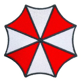 Graphic Dust 3.5x3.5 Inches Umbrella Corporation Embroidered Iron On Patch Biohazard Logo Sign Star S.T.A.R.S. Police Star Resident Evil Raccoon Badge