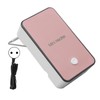 Mini Space Heater Pink Fast Heating Rotatable Holder Anti Slip