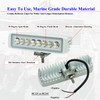 Vcanuplms Waterproof Led Boat Lights, 7inch 2 Pcs 80W 8000LMS