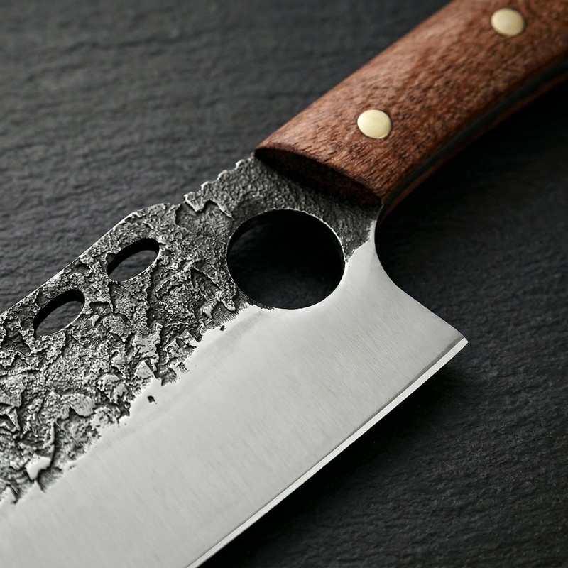 KOFERY Hand Forged Serbian Cleaver for Outdoor Kitchen & Meat