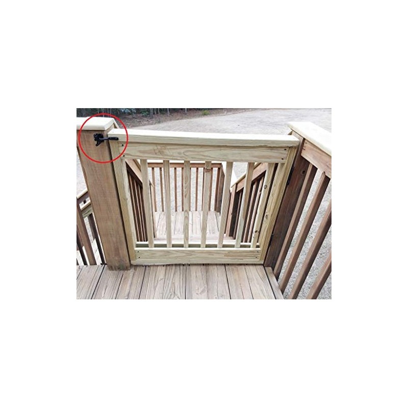 Garden Gate Latch for Wooden Gates Gravity Locking Automatic Self