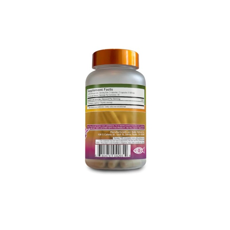 Betel Natural Premium Guanabana Graviola Capsules Powerful Flavonoids - 90
