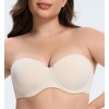 MELENECA Women's Strapless Bra for Large Bust Back Smoothing Plus