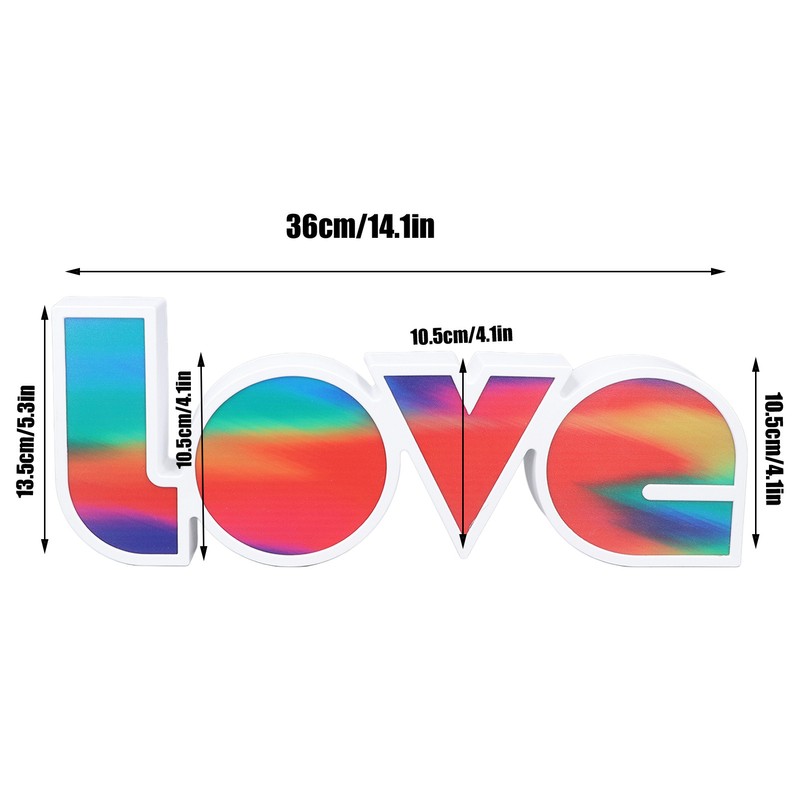 Love Letter Night Light Hangable Decorative Desktop LED Neon Lamp