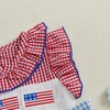 Kayotuas 4th of July Baby Girl Outfit USA Flag Smocked