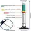 Tire Tread Depth Gauge Tool - Smart Color Coded Tire