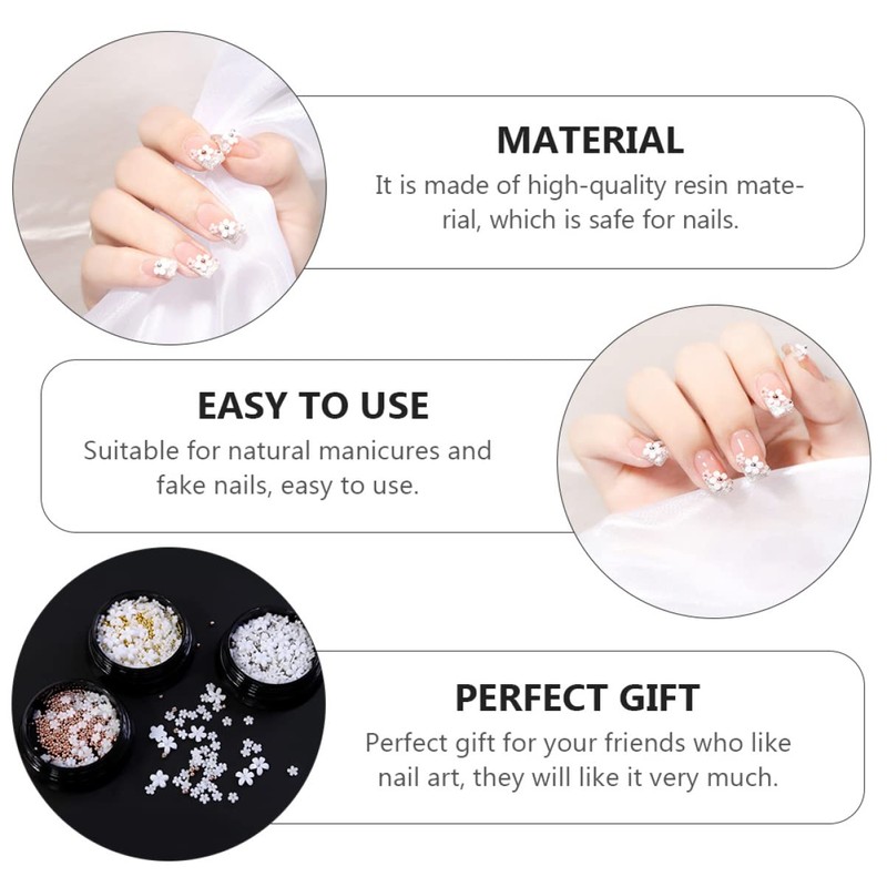 LALAFINA 2sets Mini Resin Nail Decorations Nail Charms for Manicure