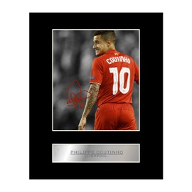 Philippe Coutinho Signed Mounted Photo Display Liverpool FC