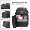SWICKY Travel black Laptop backpack 37L ，carry on Flight Approved