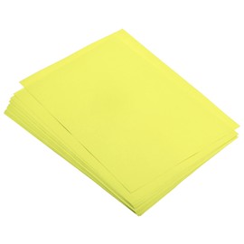 sourcing map 100 Sheets Colored Copy Paper A4 Printer Paper 75gsm Fluorescent Yellow for Office Printing, Document Copying, Invitations, Forms, Art Projects
