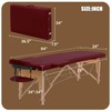 VIRRMO Portable Massage Table with Neck Stretcher, 84 inch Adjustable