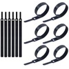 Cablemate Magic Cable Ties [Black, Length 7.9 inches (20 cm)