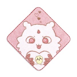 Chiikawa Towel Handkerchief Pink Chiikawa 41-1270080 Approx. 9.8 x 9.8 inches (25 x 25 cm)
