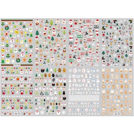 Christmas Nail Stickers for Nail Art 8Sheets Gingerbread Man Elk Santa Claus Snowman Star Xmas Tree Nail Design Stickers Christmas Nail Decals DIY Winter Nail Decoration Supplies for Women