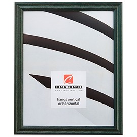 Craig Frames 200ASHGR 18 by 24-Inch Picture Frame, Wood Grain Finish, 0.75-Inch Wide, Green