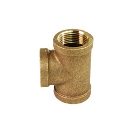 Supply Giant CSCU0120 1/2 x 1/2 x 3/4-Inch Lead Free Reducing Tee Bull Head with Female Threaded Connections Ends, Brass Construction, Higher Corrosion Resistance Economical & Easy to Install, 13