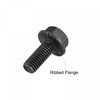 sourcing map M8-1.25x20mm Hex Serrated Flange Bolts 10.9 Grade Carbon