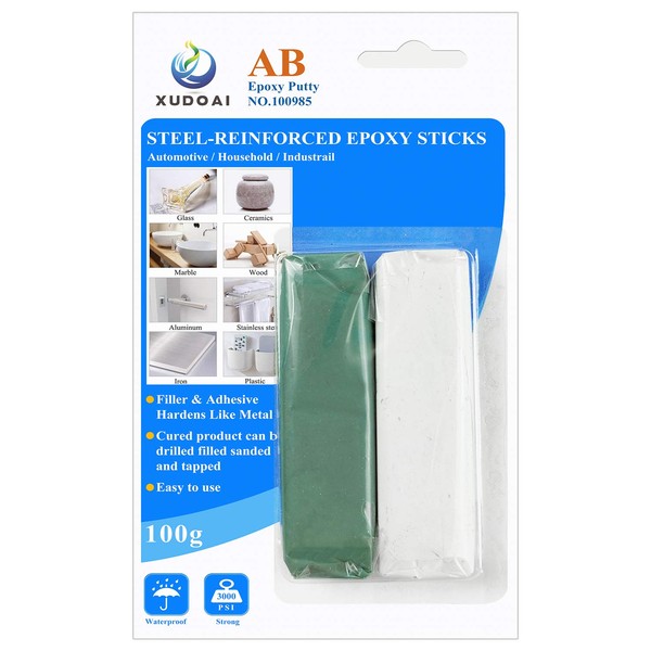 Epoxy Putty Stick, XUDOAI 100g Hard and Fast Repair Epoxy