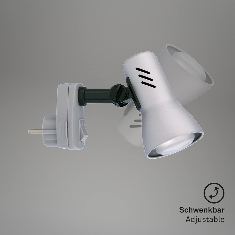 Briloner Leuchten eReader with Wall Outlet