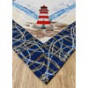 Lighthouse Table Cloth 75 x 75 cm Easy-Care Tablecloth for