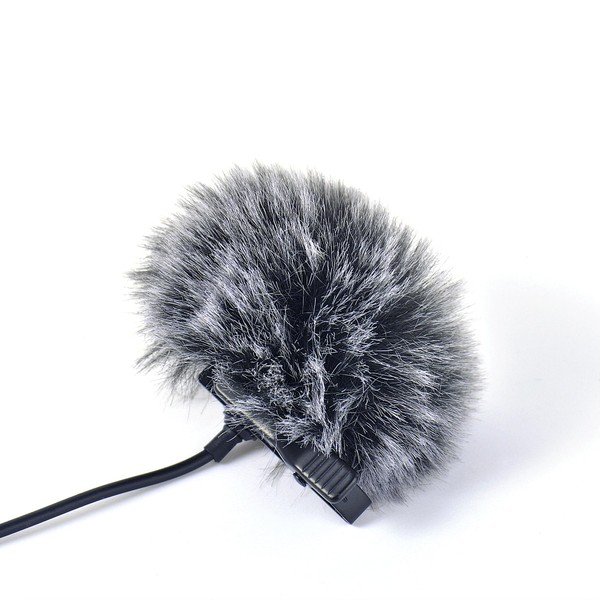 Ruittos 5 Packs Lavalier Microphone Wind Screen Furry Muffs Diameter
