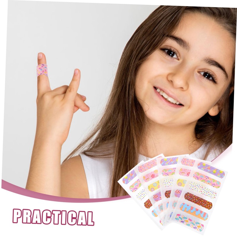 COLLBATH Cartoon Design Breathable 60 Pcs Patches Boys and Girls