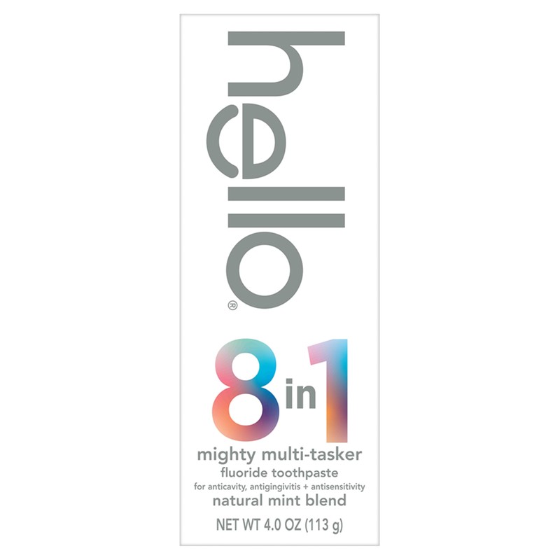 hello 8 in 1 Mighty Multi-Tasker Fluoride Toothpaste Pack, SLS