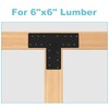 2 Pcs 16.9"x12" T Post Bracket,T Flat Mending Plate with