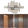 DEWIN Hidden Door Hinges, Invisible Hinge with 3 Way Adjustable