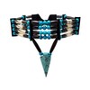 4 Row Buffalo Bone Hairpipe Beads Traditional Tribal Choker Necklace