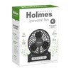HOLMES 4" Personal Fan, Rechargeable Battery, 3 Speed Settings, Lightweight,