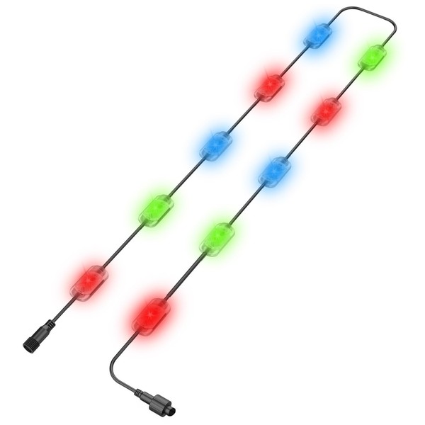 BASON LIGHTING Outdoor Ground Lights 22ft（Only 10 Lights, Controller and