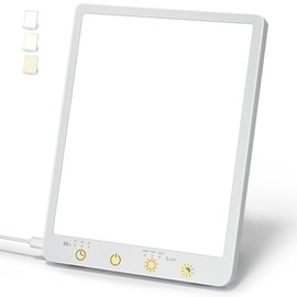 Light Therapy Lamp - 10000 Lux 3 Color Temperature & Wall Mountable, with Memory Function, Touch Control Portable Light Therapy Lamp for Home & Office