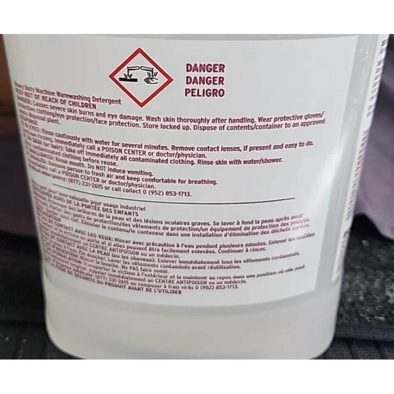 ECOLAB 1110580 MACHINE WAREWASHING DETERGENT 1 US GAL