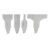 4PCS Reciprocating Saw Scraper Blade Multifunctional Stainless Steel Tile Cleaning