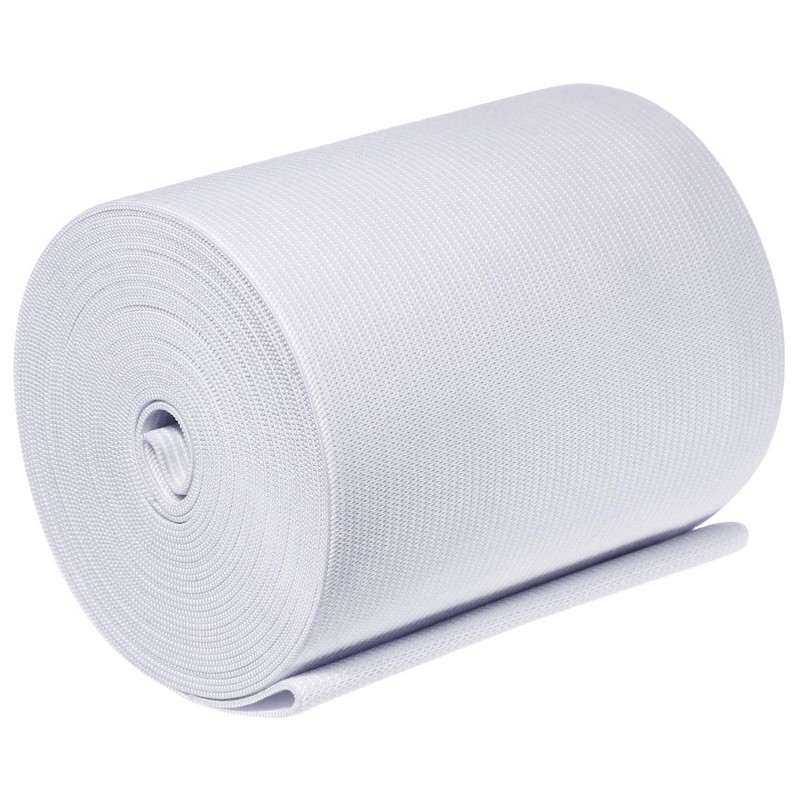 White Knit Elastic Spool (4 Inch x 5 Yard)
