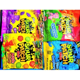 SOUR PATCH American Candy Gift Box | VEGAN HALAL | LARGE Packs | Birthday Christmas | Weight = 500g | BY CANDYPLANET