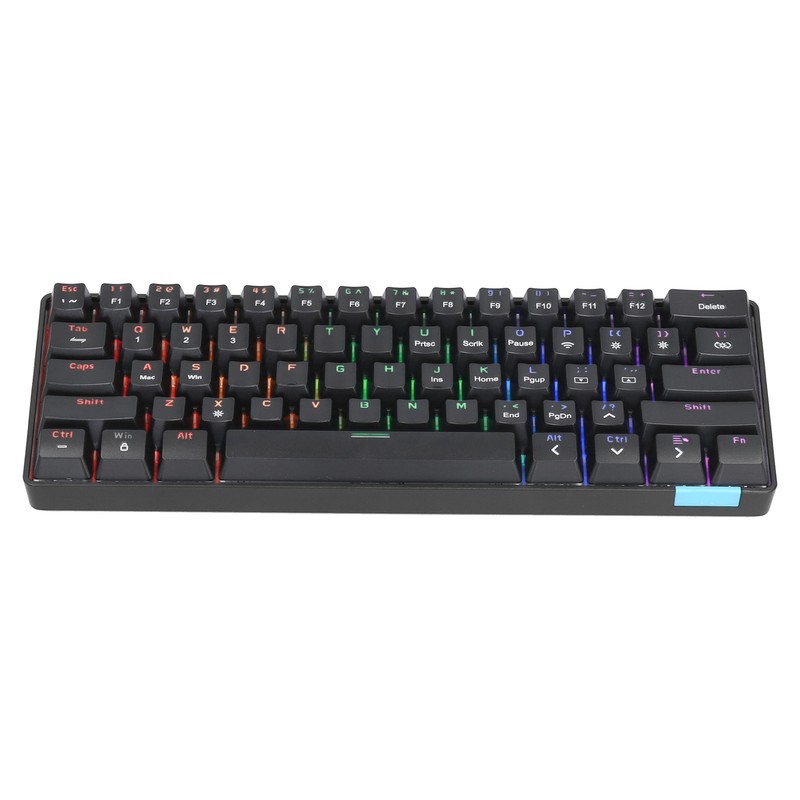 Wireless Keyboard 12 Lighting Effects PBT 61 Keys Stable Transmission
