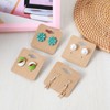 Ouligay Pack of 100 Earring Display Cards Stud Earrings Display