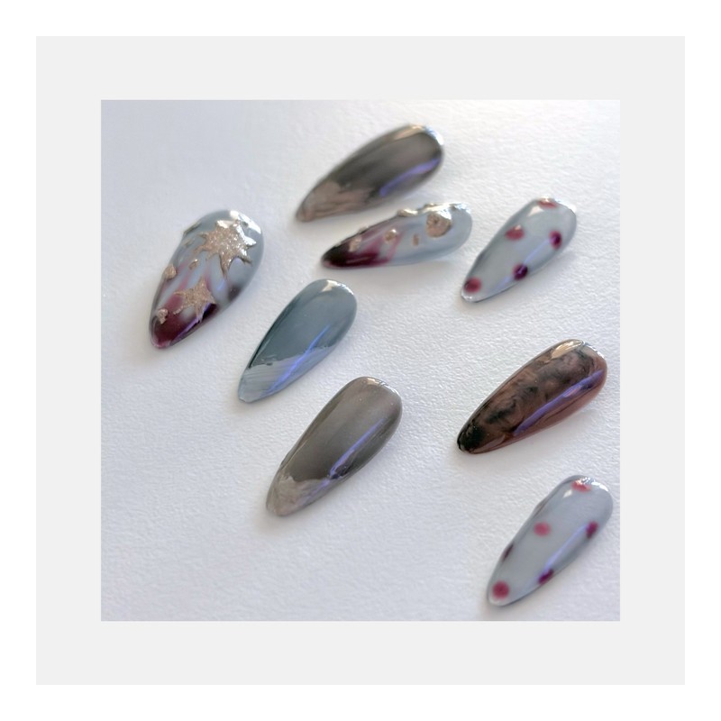 [Dawn] Handmade nail tips - Oval / [새벽 Dawn] 수제네일팁