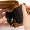 Emono Genuine Leather Bi-Fold Wallet, Skimming, Men's, Himeji Leather, Folding