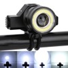 Bicycle Zoom Aluminium Alloy Headlight Detachable Bike Cycling Warning Light